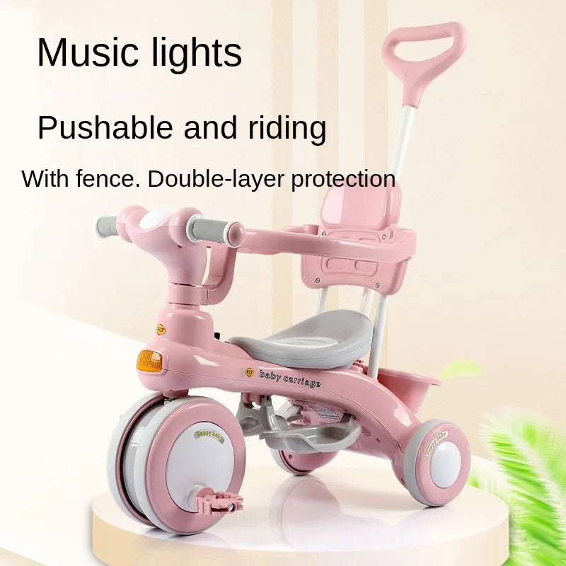 Lazychild Pedal Trike Baby Balance Bike Multi-Function Kid Bicycle Child Stroller Gift for 1-6 Years Baby 2023 New Dropshipping